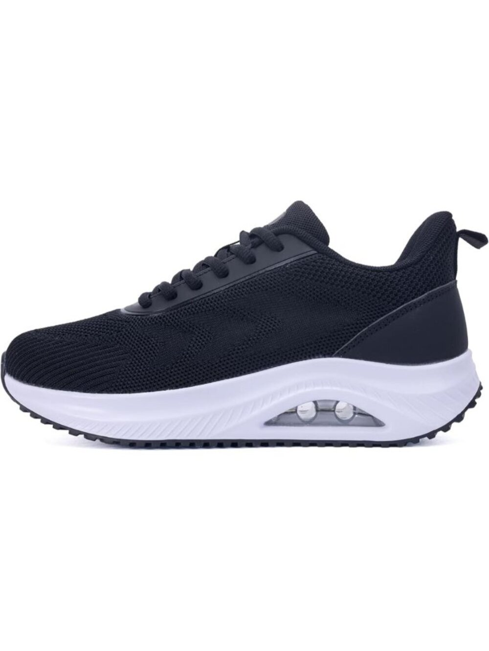 Women's Black Arch Support Walking Shoes Plantar Fascistic Sneakers